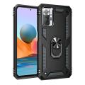 Lereach For Xiaomi Redmi Note 10 Pro / Note 10 Pro Max / Note 10 Pro Mobile Phone Case TUP+PC Hard Ring Car Ring Bracket Shockproof Back Cover. 