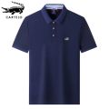 CARTELO Summer New Men's Lapel Polo Shirt Cotton Embroidered Short Sleeve Casual Business Fashion Slim Fit Polo Shirt for Men. 