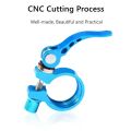 Aluminum Alloy Seatpost Clamp Quick 31.8mm MTB Bike Cycling Saddle Seat Post Clamp Quick Release Lock. 
