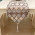 Tassels Table Runner Jacquard Table Cloth Dining Tea Table Decoration Tablecloth Cover Cloth Bed Runner Table Mat Home Textile. 
