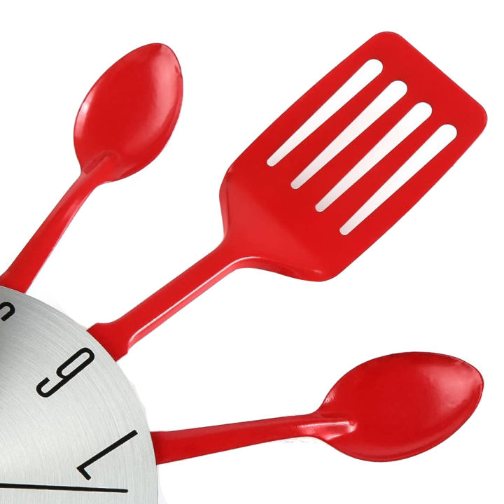 16%20Inch%20Large%20Kitchen%20Wall%20Clocks%20with%20Spoons%20and%20Forks(Red)%20-%20Image%208
