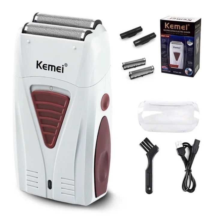 Kemei KM-3382 Men's Electric Shaver USB Charging Shaving Machine Cordless Shaver Male Professional Hair Clipper Shaved Head