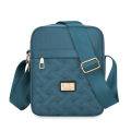 New Bag Women's Crossbody Shoulder Bag, Large Capacity Embroidered Thread, Lingge, High-grade Lightweight, Versatile, Simple Solid Color Women's Cloth Bag.