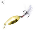 【Happy childhood memories】（NEW）4.5cm Metal Mini Fishing Artificial Spoon Lure Wobbler Fish Swim Bait Tackle. 