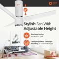 Orient Aeroslim BLDC Motor 48" Smart Inverter Ceiling Fan with IOT, Remote & Under Light (Marble White). 
