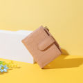 IELGY korean style simple solid color zipper wallet women.