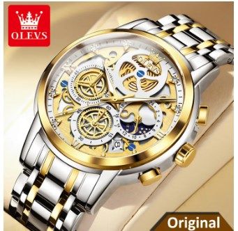 Inspired by O- K- CLE_VS 9947 Top Luxury Brand Chronograph Stainless Steel Wristwatch For Men
