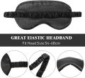 Eye Mask Super Soft – 100% Light Blocking | Satin Silk, Adjustable Strap, Ideal for Travel, Meditation & Deep Sleep.