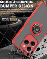 Matte Clear Hard PC Armor Case For Infinix Hot40 Hote 40 Pro 4G Magnetic Ring Stand Cover Capas In Finix Hot40pro Hot 40Pro 4G. 