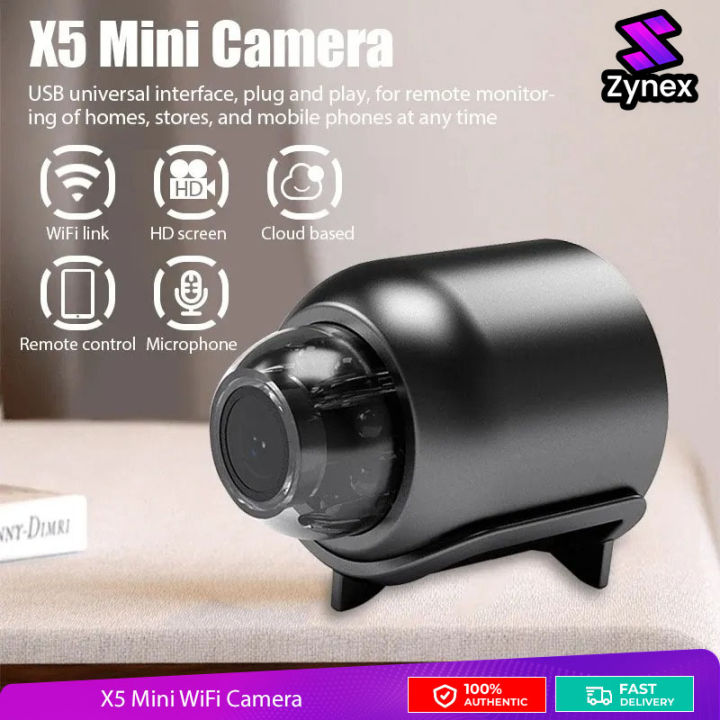 X5 Mini WiFi Camera Included Sound Detector App Control for Home Office Micro USB Baby Monitor Take Screenshots Record Videos Wifi Camera Mini Camera Wireless Camera Mini Wifi Camera