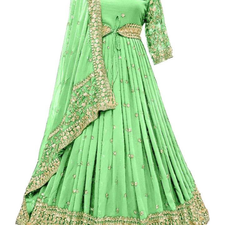 Georgette%20Embroidery%20New%20Stylish%20Semi%20Stitched%20Party%20Long%20Gown%20For%20Women%20-%20Image%202