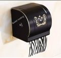 Antique Bronze Finish Tissue Holder / Toilet Paper Holder Wall Mounted Tissue Box Black. 