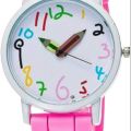 Children Kids Arabic Numerals Pencil Analog Display Quartz Wrist Watch-08. 
