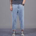 Men's Baggy Jeans Oversized 42 46 48 Hip Hop Ankle Lenght Pants Jeans New Autumn Stretch Waist Men's Denim Wide Leg Pants. 