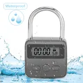 2X Smart Time Lock LCD Display Electronic Timer Switch USB Rechargeable Timer Padlock Travel Electronic Timer-Qing. 
