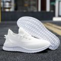 Sneaker Men's Shoes Flying Woven Versatile Shoes Summer Manufacturers Mesh Surface Shoes Casual Korean Style New Fashion. 