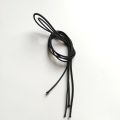 Elastic Black lace for sneakers boots - bag - replacement elastic lace 24 inch.