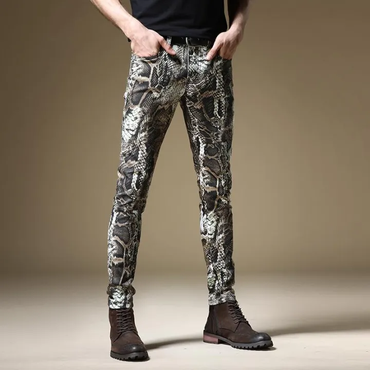 Light%20Luxury%20Men%E2%80%99s%20Street%20Fashion%20Snake%20Skin%20Print%20Stretch%20Jeans,Korea%20Version%20Slim-fit%20Hip%20Hop%20Denim%20Pants%20,Trendy%20Casual%20Jeans%20-%20Image%205