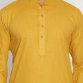 Cotton Panjabi for Man - Yellow. 