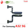 New Fingerprint Menu Recognition Sensor With Volume Button Power Switch On Off Button Flex Cables For Samsung A32 5G A326B. 