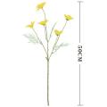 50cm Artificial White Chamomile Flower Bouquet DIY Vase Home Garden Living Room Decoration Wedding Party Silk Flowers.