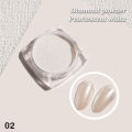 1Box Pearlescent White Pearl Sequins Shining Nail Patches Multicolour Nail Painting Decoration Accessory-MOILY. 