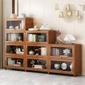 KWOKING Closed Back Bookcase Standard Modern Bookshelf with Cabinets Bookshelf Rack Floor-to-Ceiling Office Bedroom Living Room Multi-Layer Storage Bookcase Natural Mpale. 