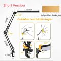 LED Desk Lamp with Clamp 10W Swing Arm Desk Lamp Eye-Caring Dimmable Desk Light with 10 Brightness Level, 3 Lighting Modes. 