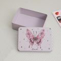 Cartoon Butterfly Metal Storage Box Big Capacity Jewelry Candy Coins Pill Storage Box Desktop Organizer Easy To Carry. 