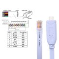 USB TO Type C Console Configuration Cable Type C to RJ45 Serial Router Debugging Cable.