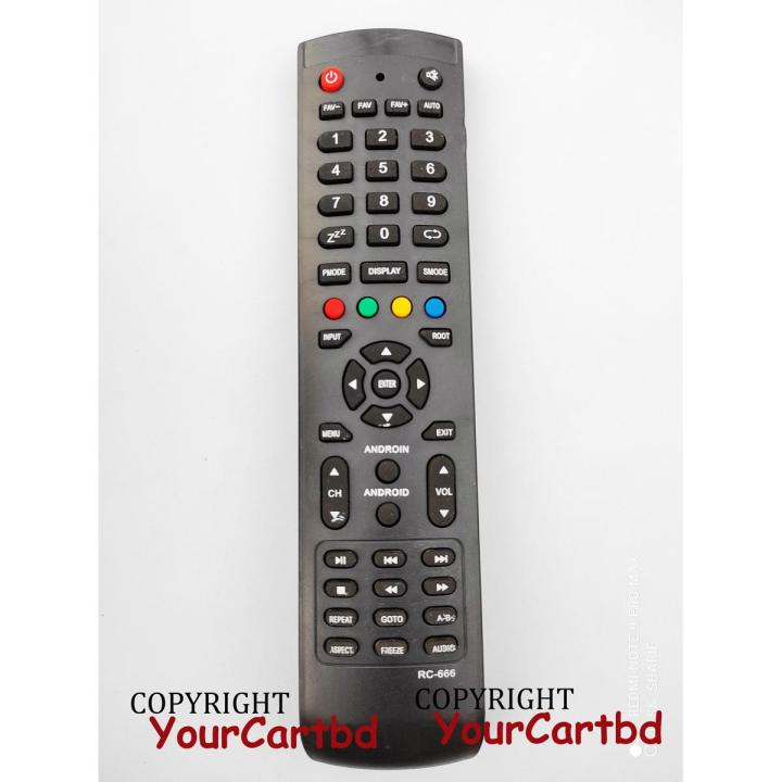 China LCD LED Smart TV Remote RC-666