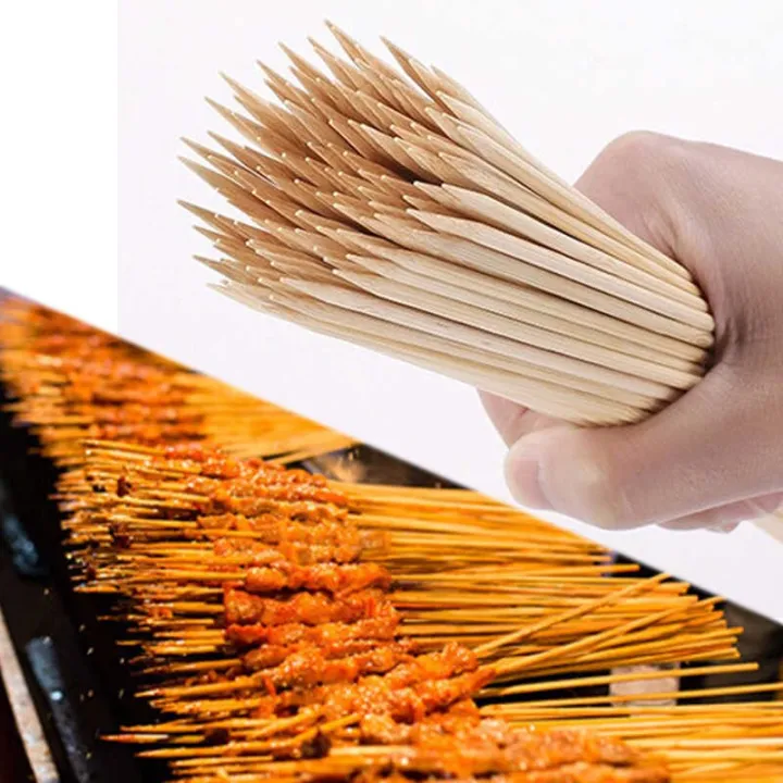 BBQ%20Grilling%20Skewers%20Outdoor%20Sticks%20Bamboo%20Barbecue%20Fork%20100pcs%20Picnic%20-%20Image%205
