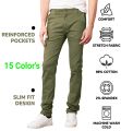 Men's Premium Narrow Chino Style Gabardine Pants. 