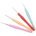 10Pcs Small Size Lace Crochet Hooks (0.5-2.75mm), Ergonomic Crochet Hooks Set with Soft Grip Handle for Thread.