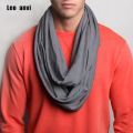 Leo anvi new men and women winter infinity scarf Fluorescent color cotton knitted fabric lady hijab shawls and wraps.
