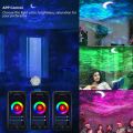 Smart life wifi APP starry sky projector galaxy projector stars moon ocean voice music control LED night light lamp for kid gift.