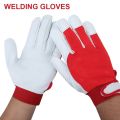Safety Gloves for Argon Arc Welding Automobile Assembly Professional Sheepskin Leather Labor Protection Welding Working Gloves. 