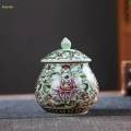 Ceramic Storage Jar Ceramic Tea Jar for Kitchen Dining Table Decoration. 