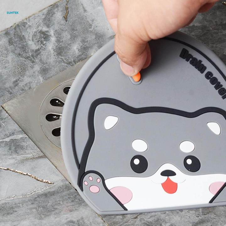 Drain Odor Mat Multipurpose Durable Floor Drain Cover for Dorm Sinks Laundry