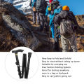 Foldable Walking Stick, Aluminum Alloy Lightweight Adjustable Folding Cane Multipurpose Prevent Slip Portable for Elderly for Mountaineering. 