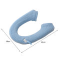 Cold Weather Toilet Seat Cover Soft Comfortable Washable Toilet Seat Pad Button Design for Bathroom Reusable Cover for Southeast Asian Buyers. 