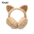 【ALLGOOD】Cute Headband Fluffy Earflap Outdoor Earmuff Ear Warmers Winter Warm Earmuffs Cat Ears for Cold Weather.