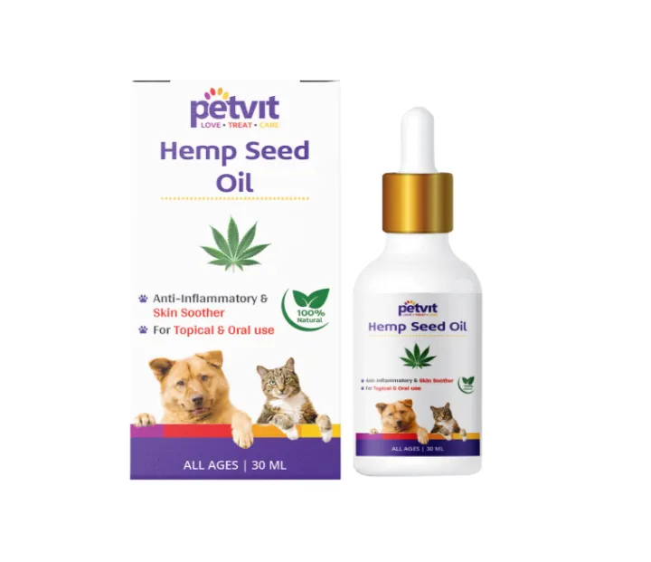 Petvit Hemp Seed Oil for Dogs | Omega-3 6 Fatty Acids Joint Support ...