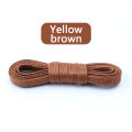 CecyliaXion 1Pair Waxed Cotton Shoelaces Waterproof Leather Shoelace Sneakers Boots Flat Laces for Shoes Accessories 70/90/120/150cm. 