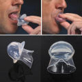 1PCS Silicone Transparent Tongue Cover Anti Snoring Device Snore Stopper Sleeping Aid Help Oral Care Mouth Tongue Brace.