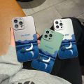 Jizetin for OPPO Reno6 4G Case Boating On Moon Night Lens Protect Frosted Plating Phone Back cover Soft TPU Mobile Phone Case. 