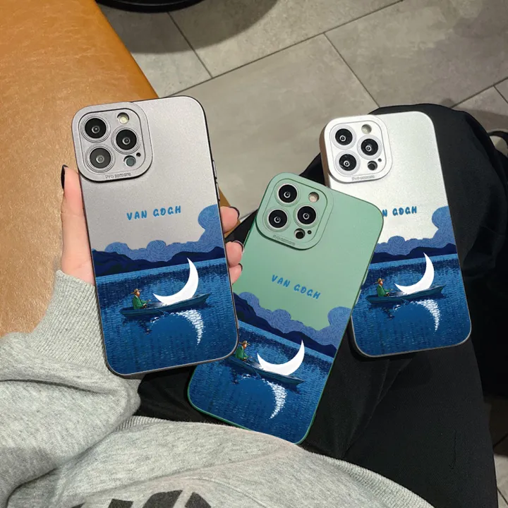 Jizetin%20for%20OPPO%20Reno6%204G%20Case%20Boating%20On%20Moon%20Night%20Lens%20Protect%20Frosted%20Plating%20Phone%20Back%20cover%20Soft%20TPU%20Mobile%20Phone%20Case%20-%20Image%203