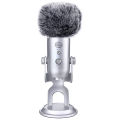 Furry Windshield Foam Microphone Windshield-for Blue Yeti, Blue Yeti Pro USB Microphone Windshield Pop-Up Filter (2Pcs). 