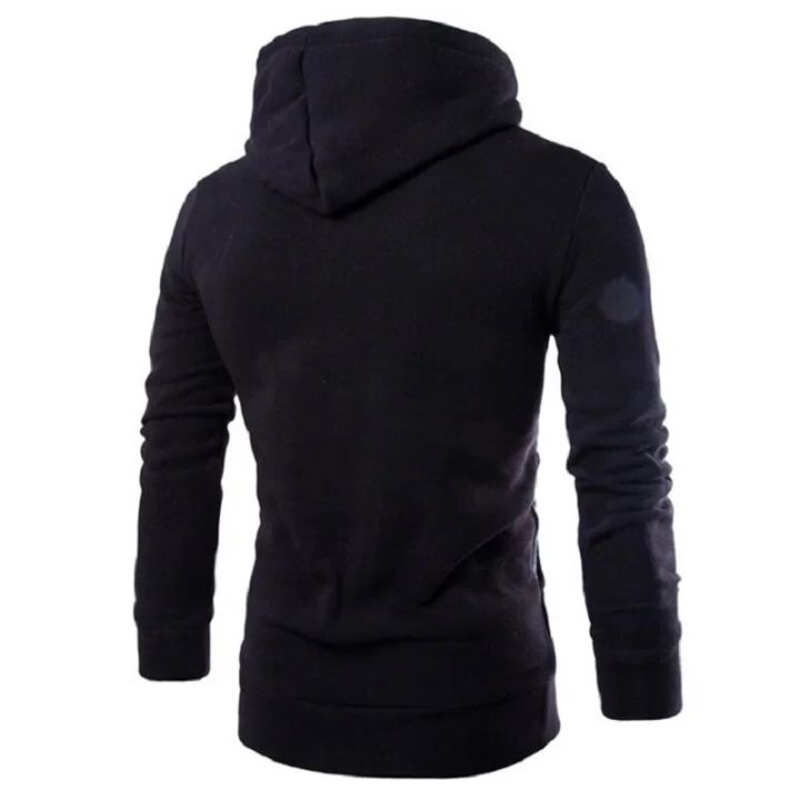 Men's%20Hoodies%20Long%20Sleeve%20Sweatshirts%20for%20Men%20Zipper%20Hooded%20Pullover%20High%20Neck%20Mens%20Sweatshirt%20Top%20Jacket%20Coat%20Black%20Sweater%20-%20Image%205