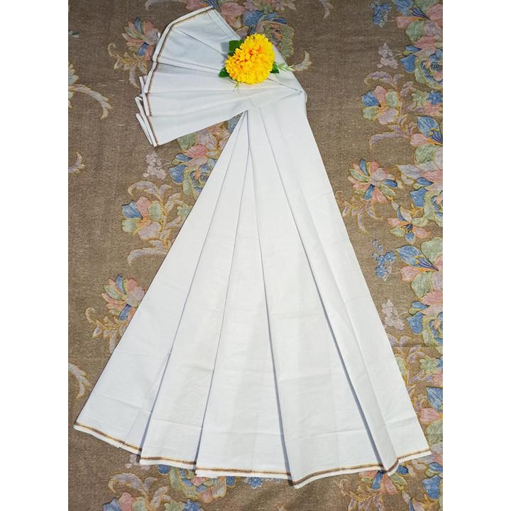 White Color 5 Hand Cotton Lungi (from Tangail)